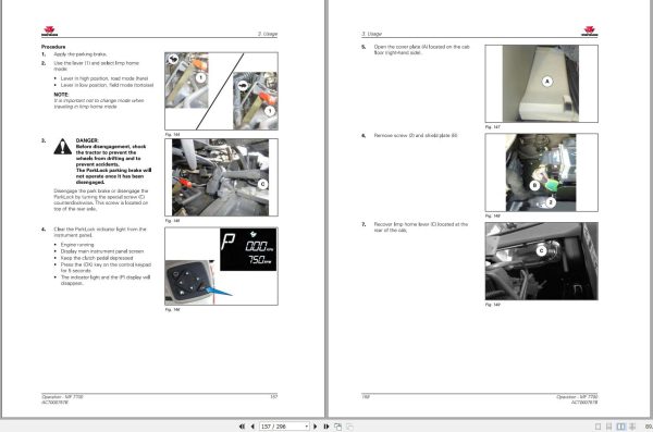 Massey Ferguson Tractor 7719 to 7726 Dyna VT Operation Maintenance Manual 2