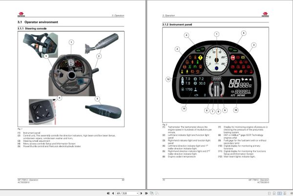Massey Ferguson Tractor 7720S 7722S 7724S 7726S Dyna VT Operator Maintenance Manual 2