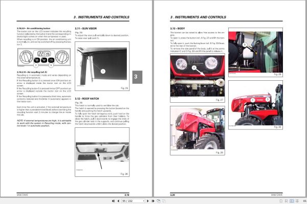 Massey Ferguson Tractor 8450 8460 8470 8480 Operator Manual 3378486M2 2