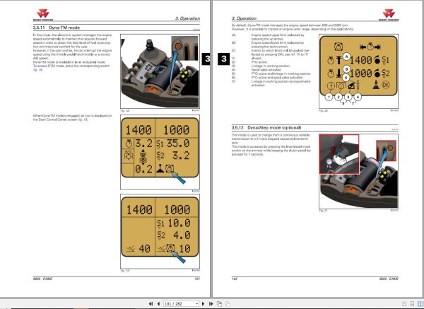 Massey Ferguson Tractor 8650 8660 8670 8680 8690 Operation Manual 4315972M3 2