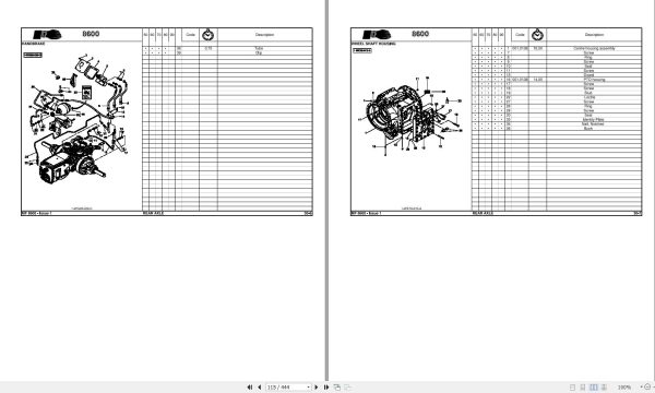 Massey Ferguson Tractor 8650 to 8690 Repair Time Schedule 2