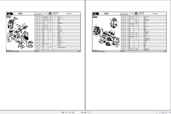 Massey Ferguson Tractor 8727 8730 8732 8735 8737 Repair Time Schedule ACT000611 2