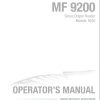 Massey Ferguson Tractor 9250 Operator Manual 700738430G 1