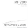 Massey Ferguson Tractor 9255 Operator Manual 71483066A 1