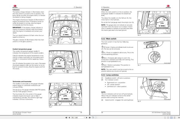 Massey Ferguson Tractor GC1723E GC1725M Operator Manual ACW7152790 2