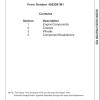 Massey Ferguson Tractor GC2300 GC2310 Repair Time Schedule 4283091M1 1