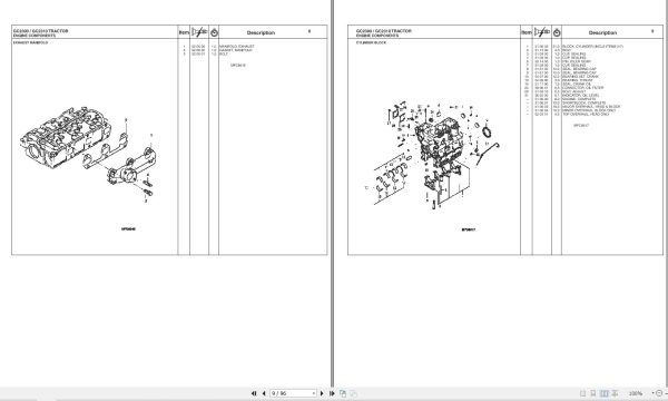 Massey Ferguson Tractor GC2300 GC2310 Repair Time Schedule 4283091M1 2