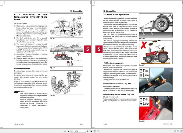Massey Ferguson Tractor HD Series 2600 Operator Manual 6263283M3 2