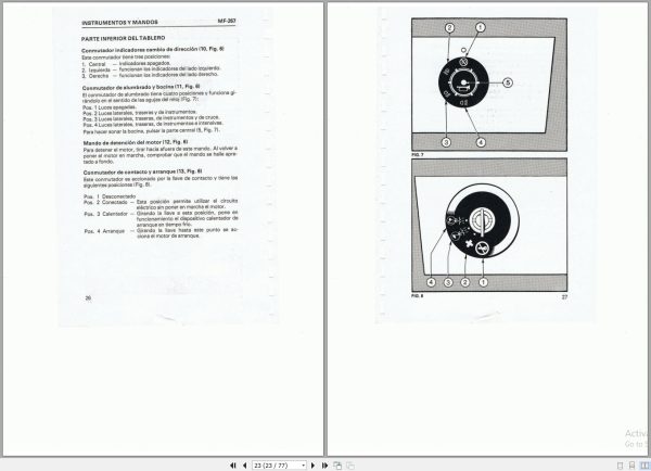 Massey Ferguson Tractor MF 267 Instruction Manual 2
