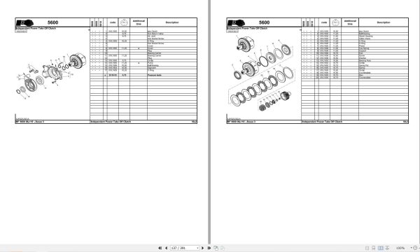 Massey Ferguson Tractor MF 5600 Dyna 4 Repair Time Schedule 7060274 2