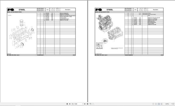 Massey Ferguson Tractor MF 5700SL Series Dyna 6 Repair Time Schedule ACT002596 2
