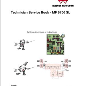 Massey Ferguson Tractor MF 5700SL Series Technician Service Book ACT002158A 1