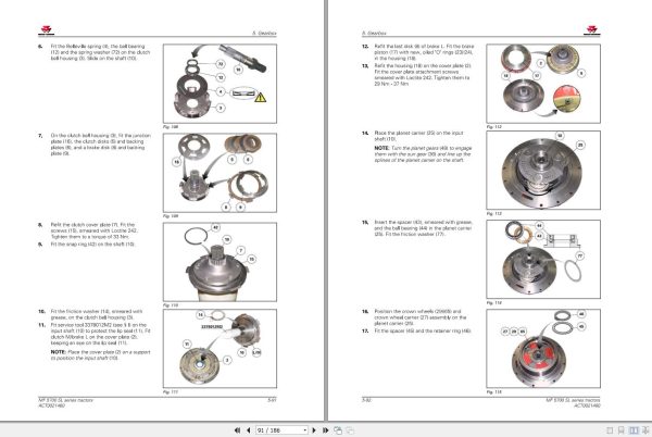 Massey Ferguson Tractor MF 5700SL Series Workshop Service Manual ACT0021460 3