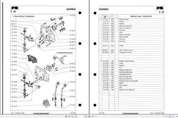 Massey Ferguson Tractor MF 6100 Series Repair Time Schedule 2