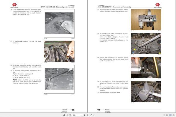 Massey Ferguson Tractor MF 6600 Workshop Service Manual 7060326M1 2