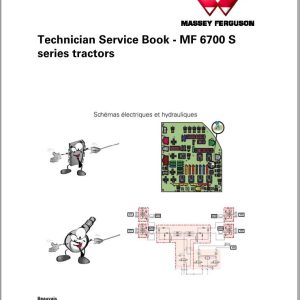 Massey Ferguson Tractor MF 6700S Series Technician Service Book 1