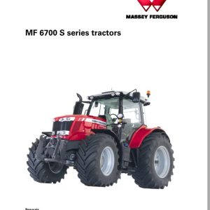 Massey Ferguson Tractor MF 6700S Series Workshop Service Manual ACT0025630 1
