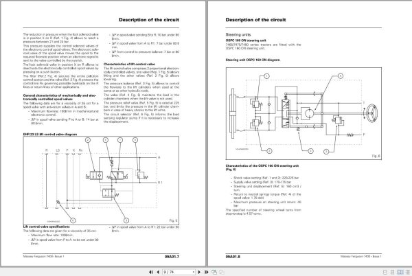 Massey Ferguson Tractor MF 7400 Series Workshop Service Manual 3378553M4 2