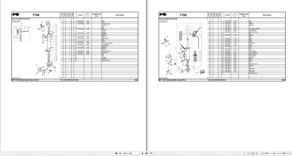 Massey Ferguson Tractor MF 7700 Dyna 6 Repair Time Schedule ACT001387 2