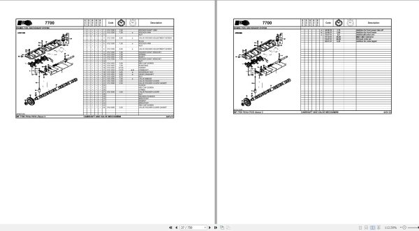 Massey Ferguson Tractor MF 7700 Series Dyna 4 6 Repair Time Schedule ACT001672 2