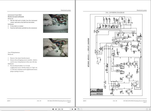 Massey Ferguson Tractor MF2640 Workshop Service Manual 2400239S01 2