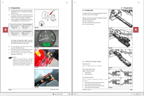 Massey Ferguson Tractor MF425 MF435 MF440 MF445 MF455 Operator Manual 6280530M1 2