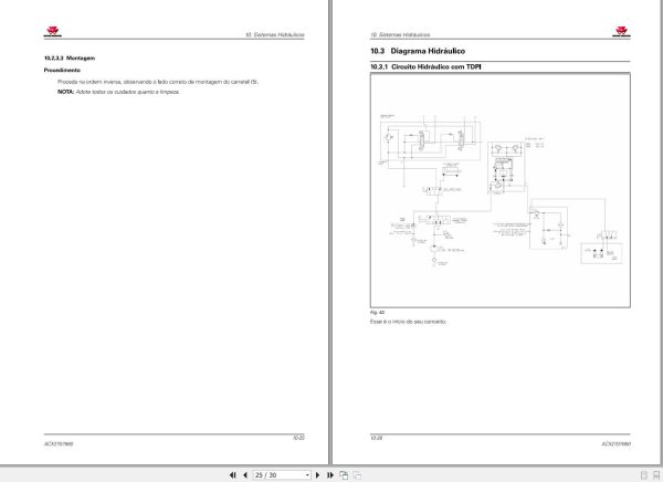 Massey Ferguson Tractor MF4305 MF4306 MF4307 Service Manual ACX2707660 PT 2
