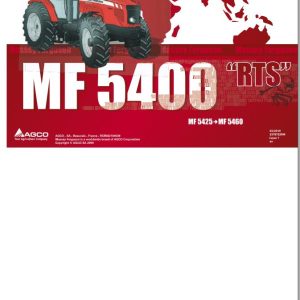 Massey Ferguson Tractor MF5425 to MF5460 Repair Time Schedule 3378732M4 1