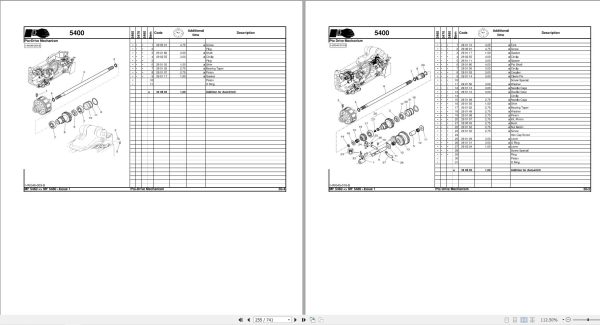 Massey Ferguson Tractor MF5460 MF5470 MF5480 SISU Repair Time Schedule 7060020M1 2