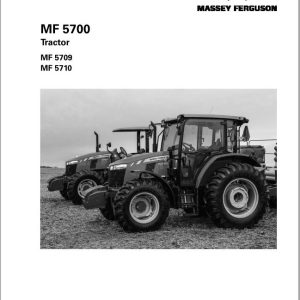 Massey Ferguson Tractor MF5709 MF5710 Operator Manual ACW0590600 1