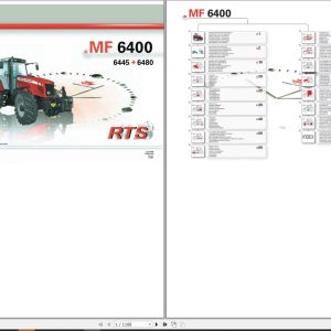 Massey Ferguson Tractor MF6445 to MF6480 Repair Time Schedule 3378413M1 1