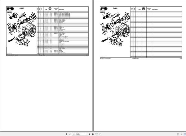 Massey Ferguson Tractor MF6465 to MF6480 SISU Repair Time Schedule 4346834M1 2