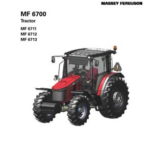 Massey Ferguson Tractor MF6711 MF6712 MF6713 Operator Manual ACW149232A 1