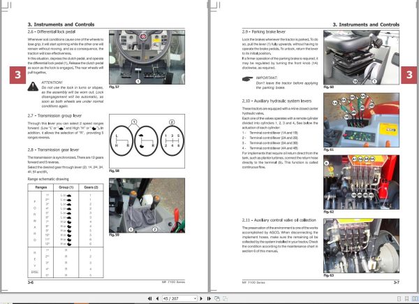 Massey Ferguson Tractor MF7100 Series Operator Manual 6287050M1 2