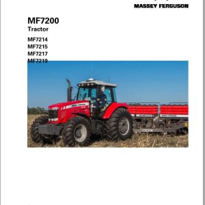 Massey Ferguson Tractor MF7214 MF7215 MF7217 MF7219 Operator Manual ACW0902030 1