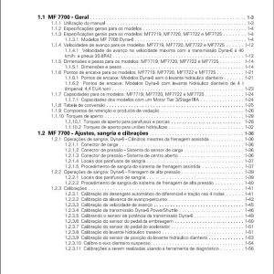 Massey Ferguson Tractor MF7700 Series Workshop Manual ACW3629800 PT 1