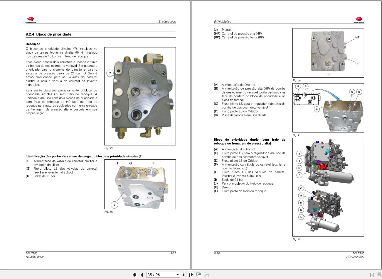 Massey Ferguson Tractor MF7700 Series Workshop Manual ACW3629800 PT 2
