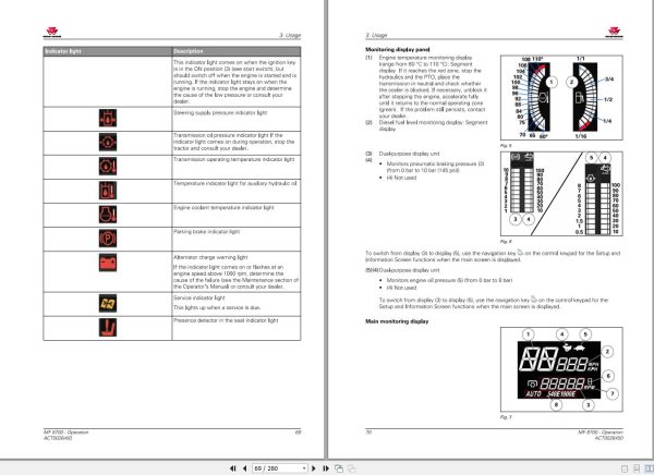 Massey Ferguson Tractor MF8700 Operation Manual ACT0026450 2