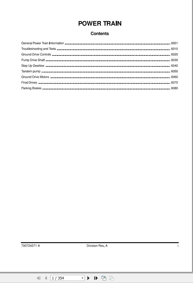 Massey Ferguson Windrower 9220 to 5260 Workshop Service Manual 700724371 1