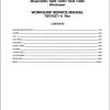 Massey Ferguson Windrower 9220 to 5260 Workshop Service Manual 700724371A 1