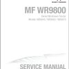 Massey Ferguson Windrower MF WR9800 Series Workshop Service Manual 4283555M4 1