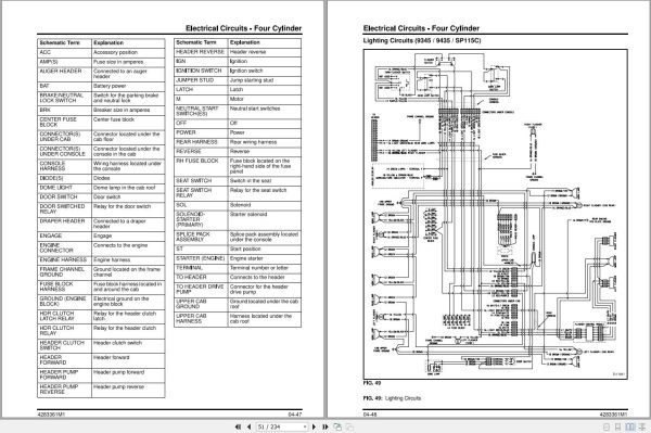 Massey Ferguson Windrower Tractor 9430 9435 9635 Workshop Service Manual 4283361M1 2