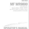 Massey Ferguson Windrower Tractor WR9840 WR9860 WR9870 Operator Manual 1