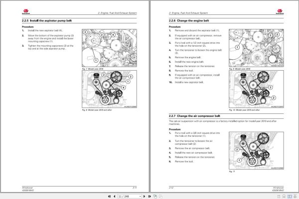 Massey Ferguson Windrower WR9950 to WR9980 Workshop Service Manual 4283616M2 2