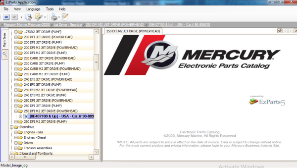 Mercury Marine EU 03.2025 Mercury Marine NA 11.2022 Electronic Parts Catalog 4