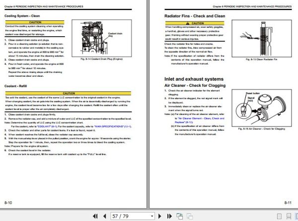 Mitsubishi Engine S4S Operation Maintenance Manual 99615 38100 2012 EN 2
