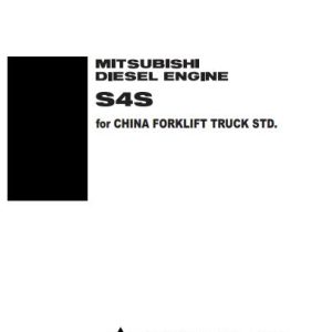 Mitsubishi Engine S4S Service Manual 99616 87100 2012 EN 1