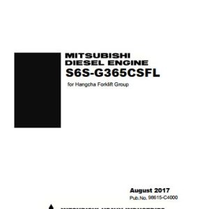 Mitsubishi Engine S6S G365CSFL Parts Catalog 2017 EN 1