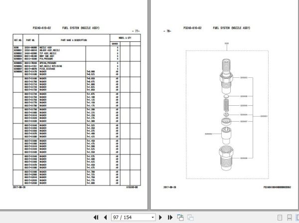 Mitsubishi Engine S6S G365CSFL Parts Catalog 2017 EN 2