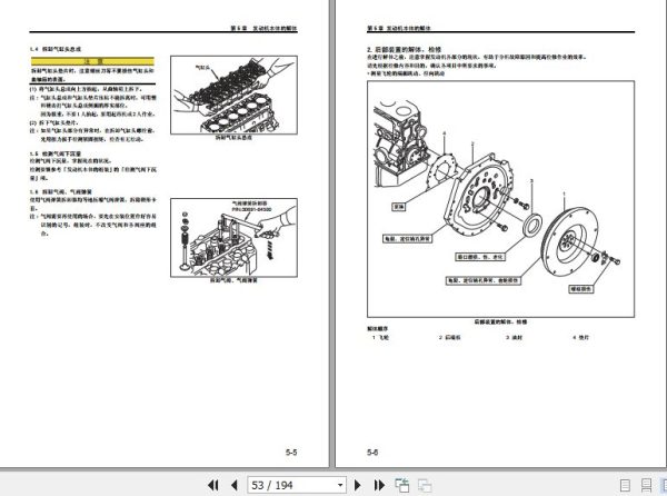 Mitsubishi Engine S6S S6S T Service Manual 99619 33500 2010 ZH 2